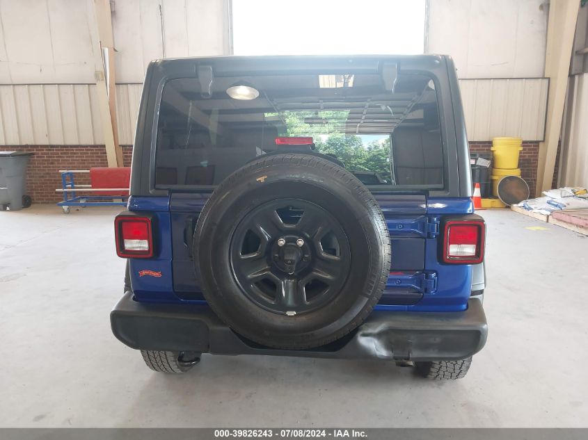 2018 Jeep Wrangler Unlimited Sport 4X4 VIN: 1C4HJXDN9JW241438 Lot: 39826243