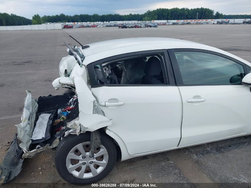 2014 Kia Rio Lx VIN: KNADM4A33E6363562 Lot: 39826288