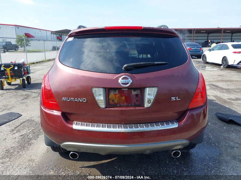 2007 Nissan Murano Sl/Se/S VIN: JN8AZ08T77W501083 Lot: 39826374