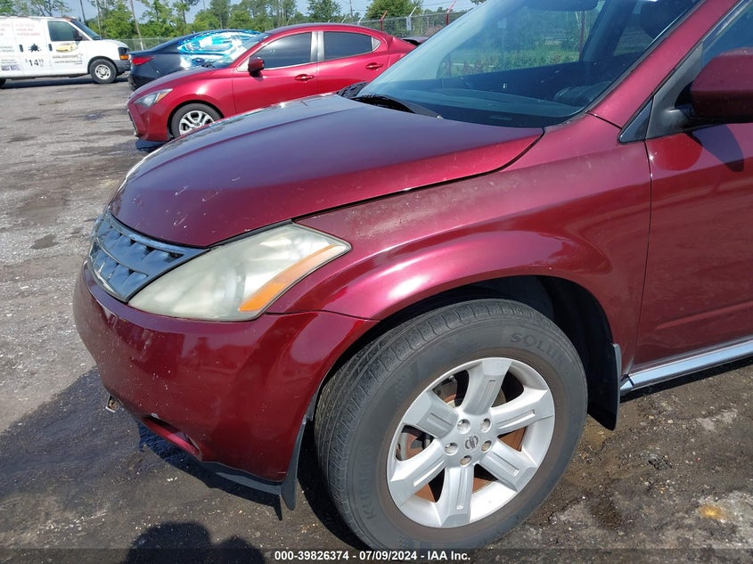 2007 Nissan Murano Sl/Se/S VIN: JN8AZ08T77W501083 Lot: 39826374