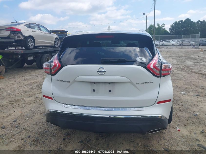 2018 Nissan Murano Platinum VIN: 5N1AZ2MG7JN177089 Lot: 39826449