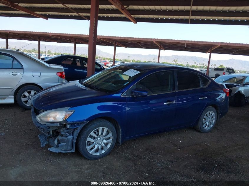 2016 Nissan Sentra Sv VIN: 3N1AB7AP3GY334397 Lot: 39826466
