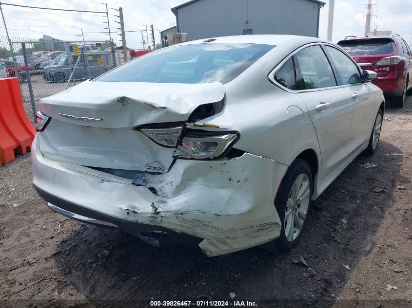 2016 Chrysler 200 Limited VIN: 1C3CCCAB5GN168479 Lot: 39826467