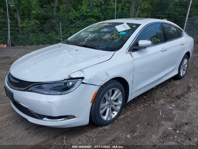 2016 Chrysler 200 Limited VIN: 1C3CCCAB5GN168479 Lot: 39826467