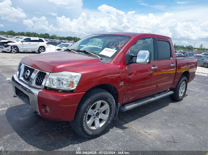 2004 Nissan Titan Le VIN: 1N6AA07B74N540184 Lot: 39826525