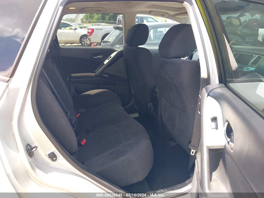 2012 Nissan Murano S/Sl/Le VIN: JN8AZ1MU8CW105744 Lot: 39826545