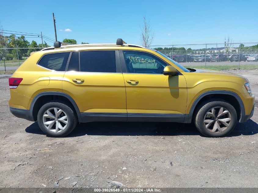 2018 Volkswagen Atlas 3.6L V6 Se VIN: 1V2CR2CA5JC507803 Lot: 39826549