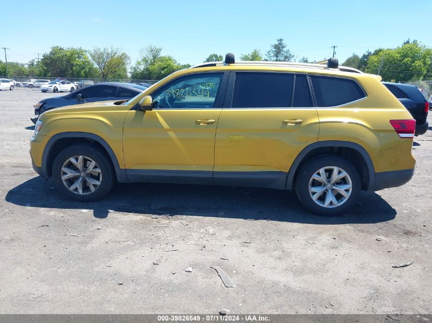 2018 Volkswagen Atlas 3.6L V6 Se VIN: 1V2CR2CA5JC507803 Lot: 39826549