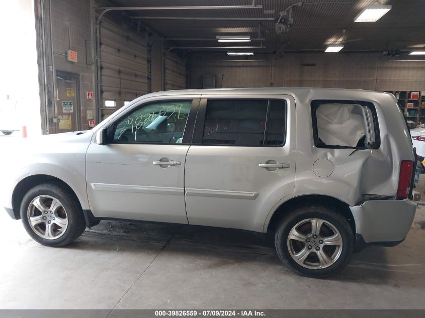 2014 Honda Pilot Exl VIN: 5FNYF4H55EB015224 Lot: 39826559