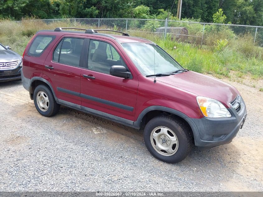 2004 Honda Cr-V Lx VIN: SHSRD78594U234335 Lot: 39826567