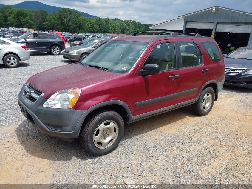 2004 Honda Cr-V Lx VIN: SHSRD78594U234335 Lot: 39826567