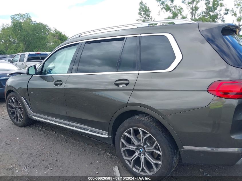 2022 BMW X7 xDrive40I VIN: 5UXCW2C07N9M52922 Lot: 39826585