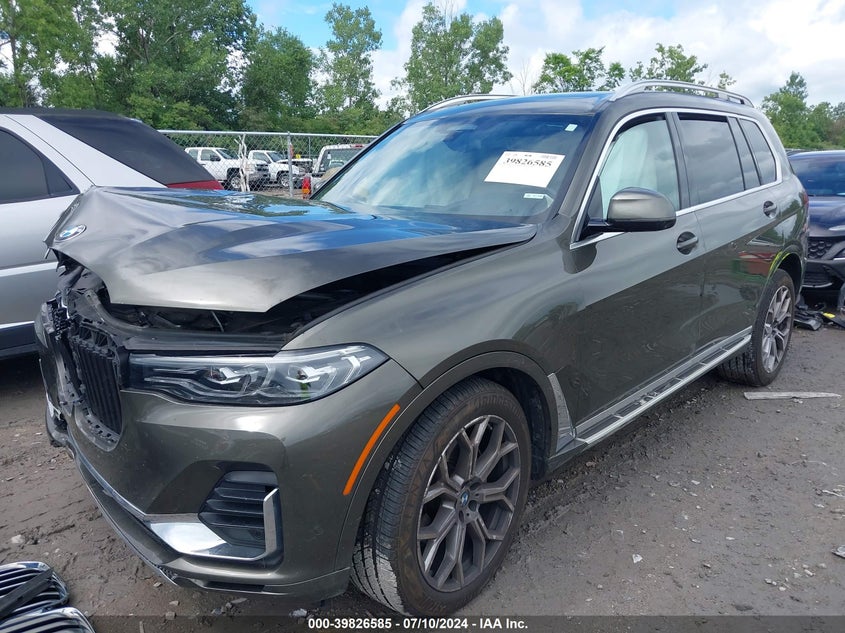 2022 BMW X7 xDrive40I VIN: 5UXCW2C07N9M52922 Lot: 39826585