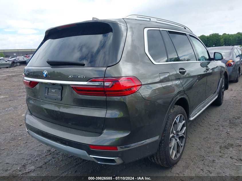 2022 BMW X7 xDrive40I VIN: 5UXCW2C07N9M52922 Lot: 39826585