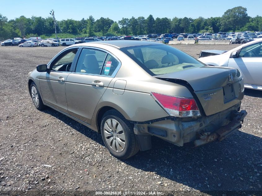 2010 Honda Accord 2.4 Lx VIN: 1HGCP2F37AA170018 Lot: 39826628