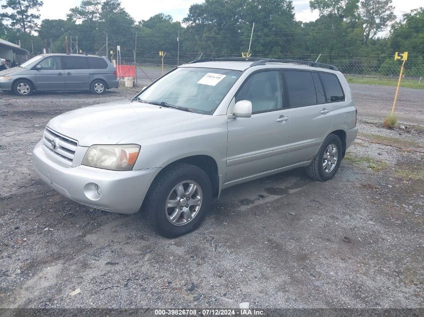 2004 Toyota Highlander V6 VIN: JTEDP21A540038714 Lot: 39826708