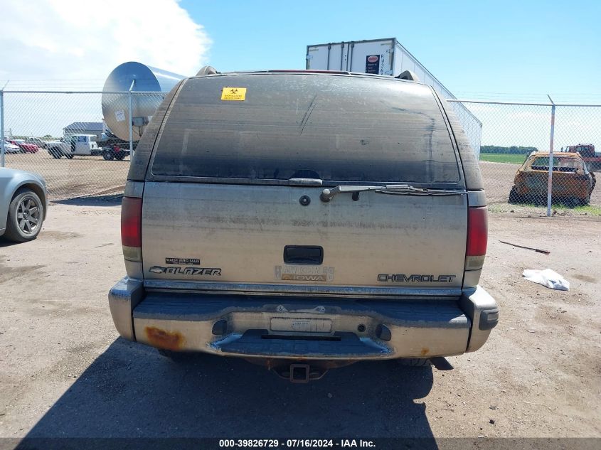 1998 Chevrolet Blazer Lt VIN: 1GNDT13W7W2161772 Lot: 39826729