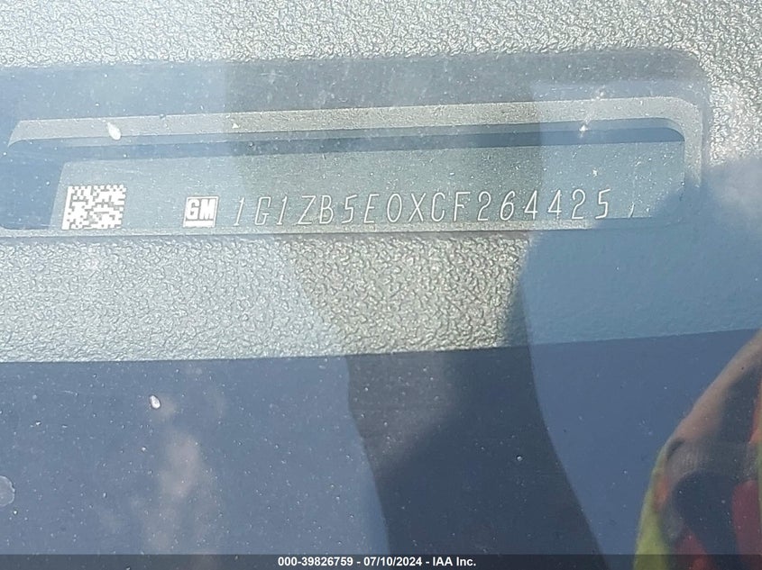 2012 Chevrolet Malibu Ls VIN: 1G1ZB5E0XCF264425 Lot: 39826759