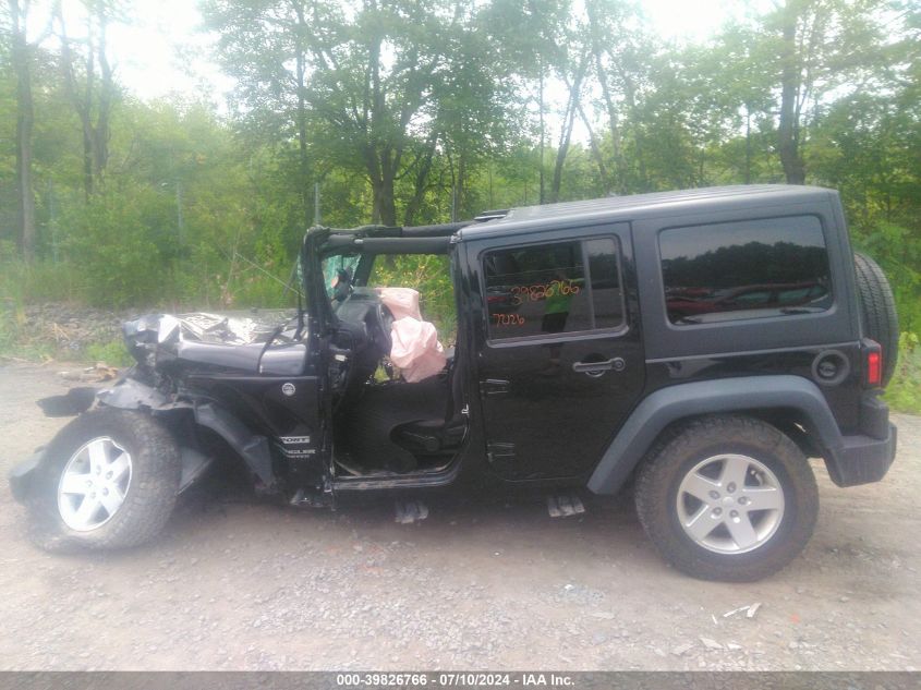 2014 Jeep Wrangler Unlimited Sport VIN: 1C4BJWDG9EL288333 Lot: 39826766