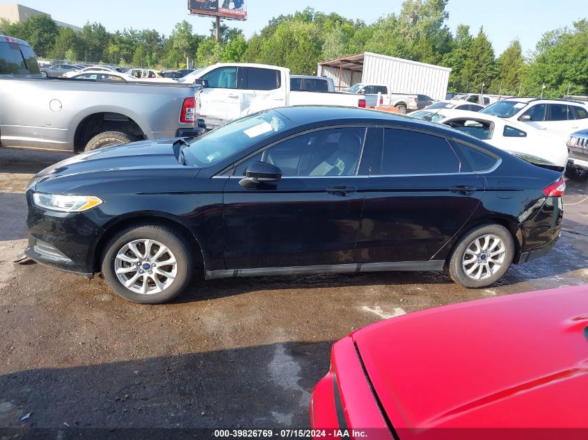 2016 Ford Fusion S VIN: 3FA6P0G75GR267739 Lot: 39826769