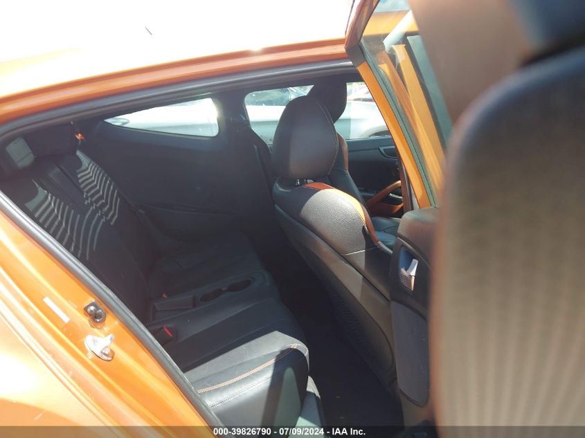 2016 Hyundai Veloster Turbo VIN: KMHTC6AE6GU287182 Lot: 39826790