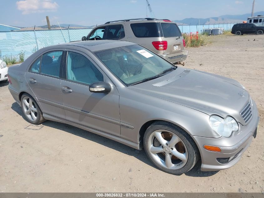 2005 Mercedes-Benz C 230 Kompressor Sport VIN: WDBRF40J05F711092 Lot: 39826832