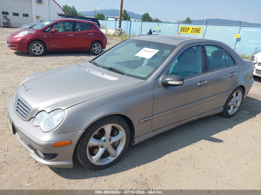 2005 Mercedes-Benz C 230 Kompressor Sport VIN: WDBRF40J05F711092 Lot: 39826832