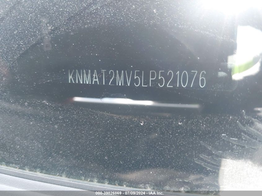 VIN KNMAT2MV5LP521076 2020 NISSAN ROGUE S INTELLIGENT AWD