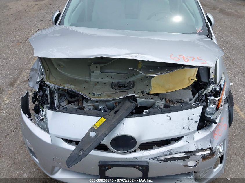 2010 Toyota Prius Iv VIN: JTDKN3DU2A0011026 Lot: 39826875