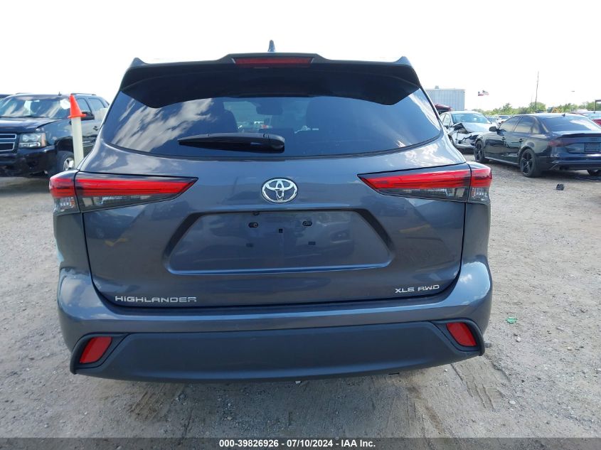 2022 Toyota Highlander Xle VIN: 5TDGZRBH4NS178686 Lot: 39826926