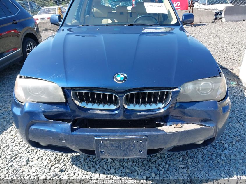 WBXPA93466WG82537 2006 BMW X3 3.0I