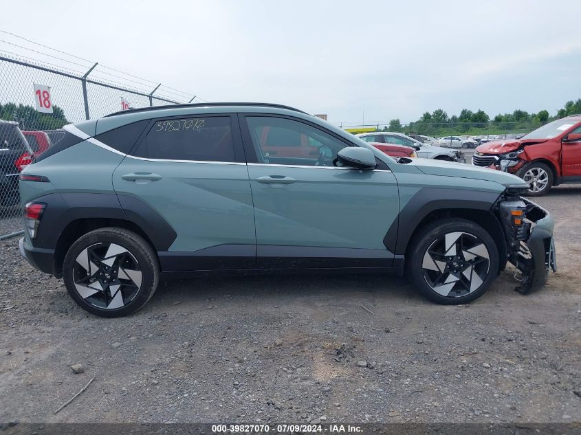 2024 Hyundai Kona Limited VIN: KM8HECA38RU027544 Lot: 39827070