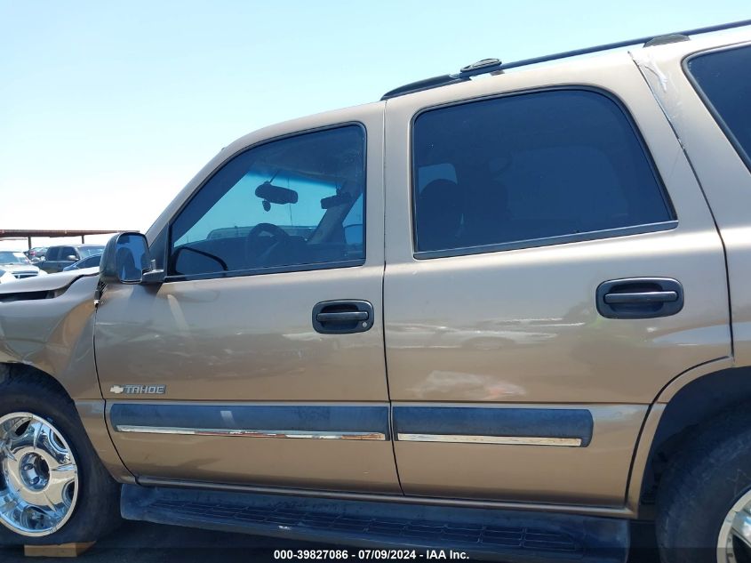 2003 Chevrolet Tahoe C1500 VIN: 1GNEC13Z83R162124 Lot: 39827086