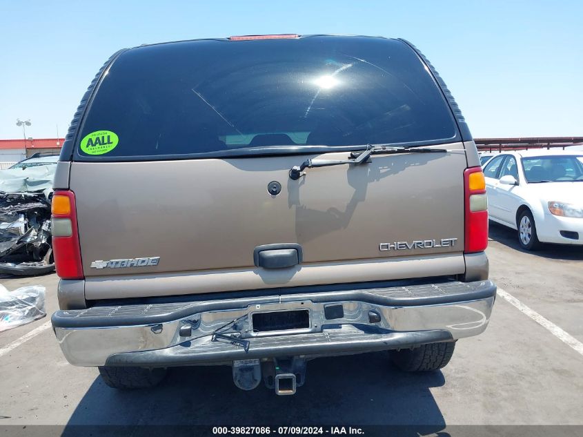 2003 Chevrolet Tahoe C1500 VIN: 1GNEC13Z83R162124 Lot: 39827086