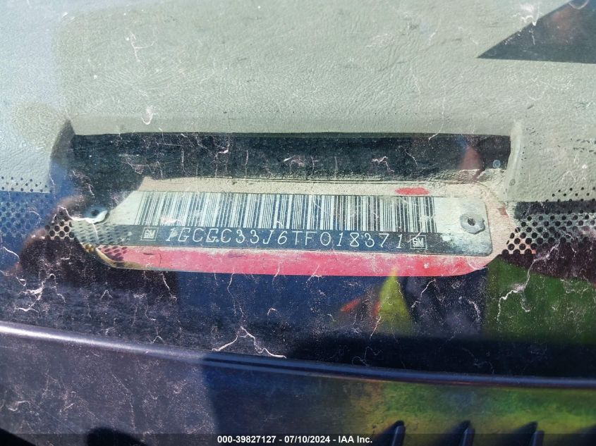 1996 Chevrolet Gmt-400 C3500 VIN: 1GCGC33J6TF018371 Lot: 39827127