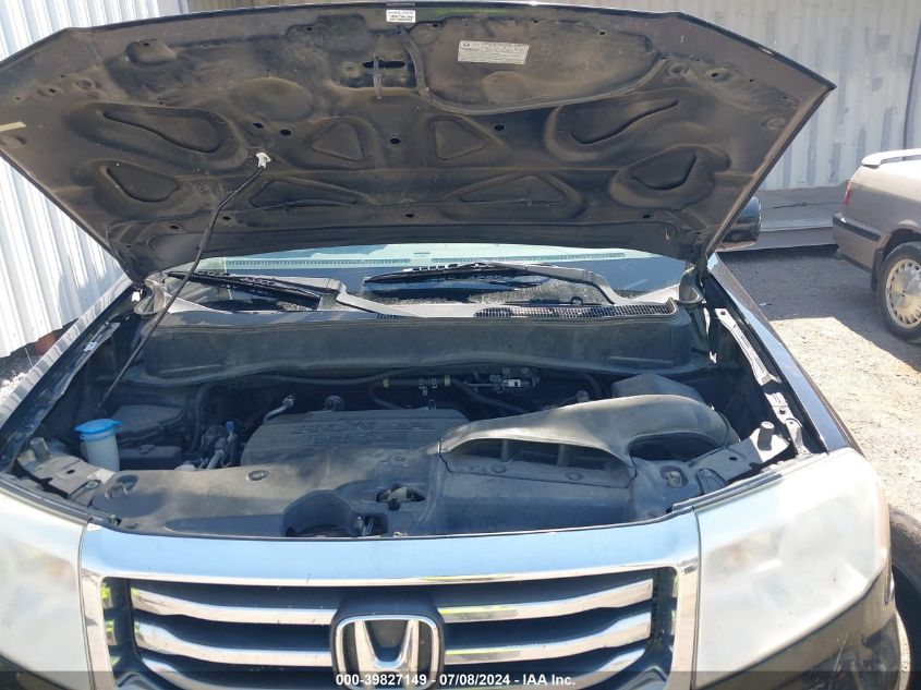 2013 Honda Pilot Ex-L VIN: 5FNYF4H57DB037515 Lot: 39827149