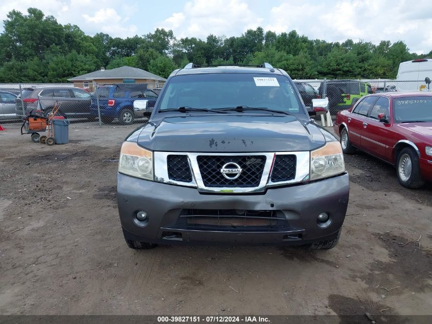 2012 Nissan Armada Platinum VIN: 5N1AA0NC6CN600626 Lot: 39827151