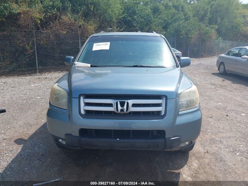 2006 Honda Pilot Ex-L VIN: 2HKYF18576H565056 Lot: 39827160