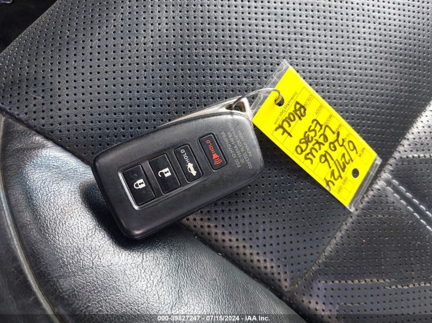 2016 Lexus Es 350 VIN: 58ABK1GG3GU006667 Lot: 39827247