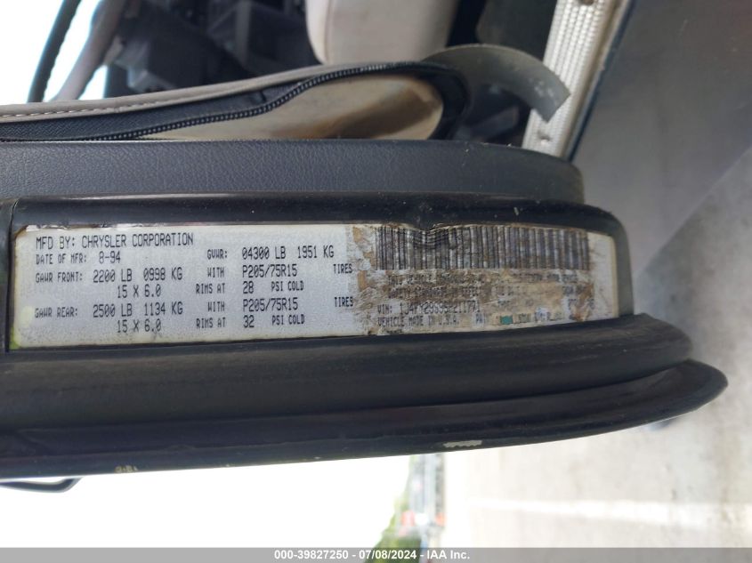 1995 Jeep Wrangler / Yj Se VIN: 1J4FY29S9SP211771 Lot: 39827250