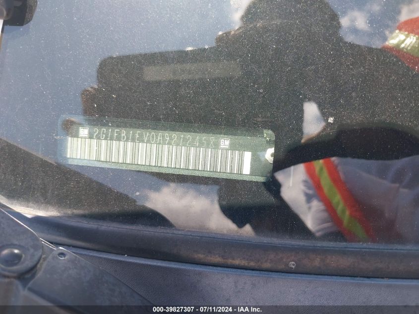 2010 Chevrolet Camaro 1Lt VIN: 2G1FB1EV0A9212458 Lot: 39827307