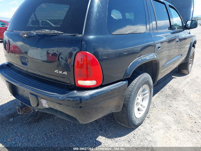 2001 Dodge Durango Slt VIN: 1B4HS28Z81F566169 Lot: 39827392