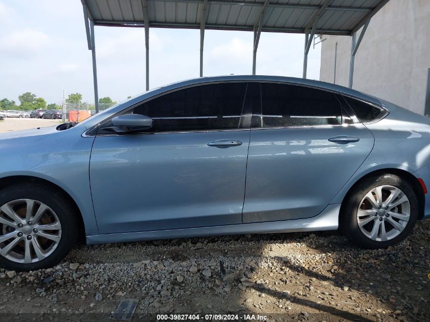 2015 Chrysler 200 Limited VIN: 1C3CCCAB1FN710076 Lot: 39827404