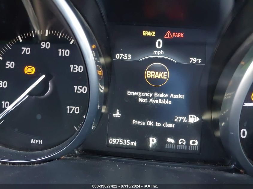 2016 Land Rover Range Rover Sport 3.0L V6 Turbocharged Diesel Hse Td6 VIN: SALWR2KF2GA100580 Lot: 39827422