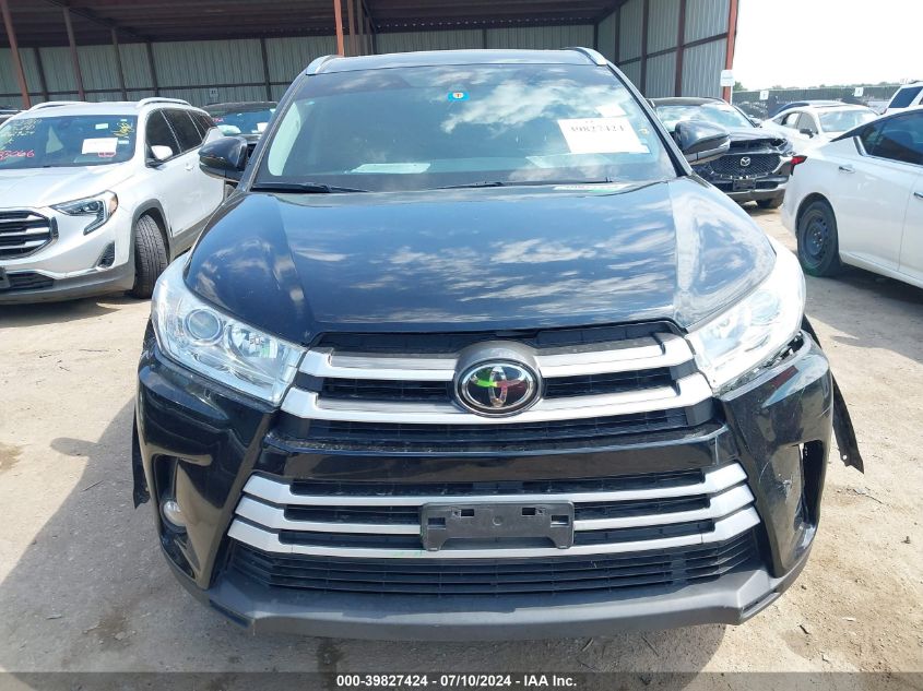 2019 Toyota Highlander Xle VIN: 5TDKZRFH8KS368314 Lot: 39827424