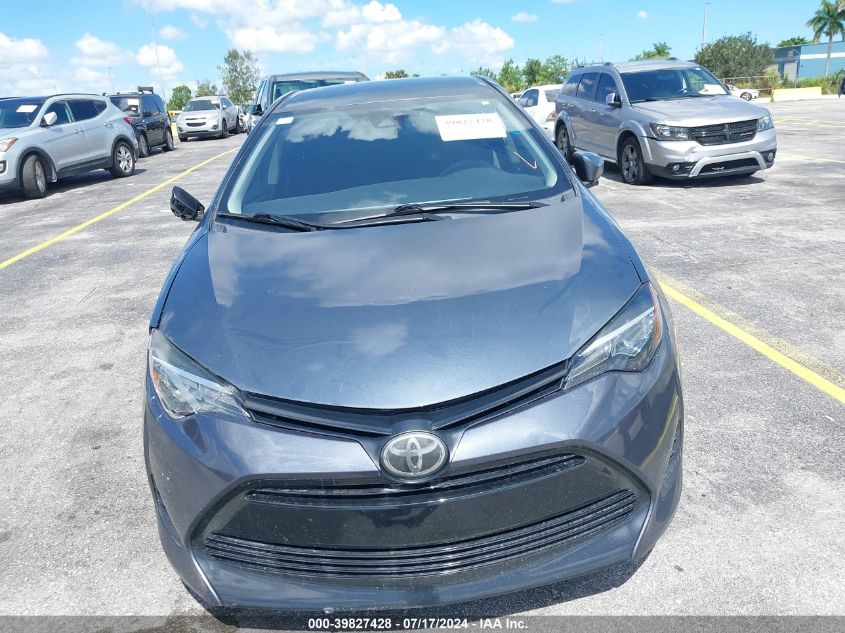 2019 Toyota Corolla Le VIN: 5YFBURHE1KP938602 Lot: 39827428