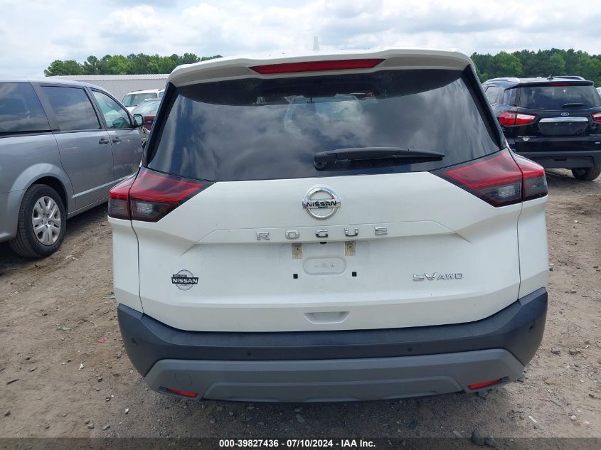 2021 Nissan Rogue Sv Intelligent Awd VIN: 5N1AT3BB7MC746800 Lot: 39827436