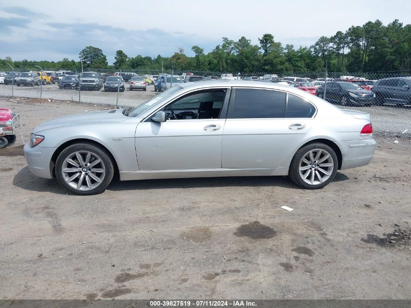 2008 BMW 750Li VIN: WBAHN835X8DT82324 Lot: 39827519