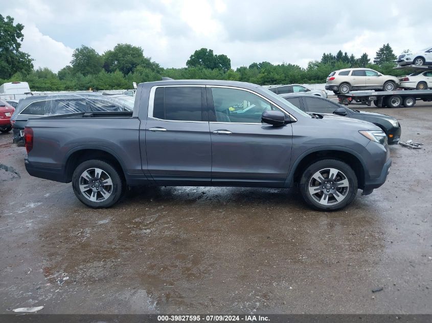 2019 Honda Ridgeline Rtl-E VIN: 5FPYK3F79KB017118 Lot: 39827595