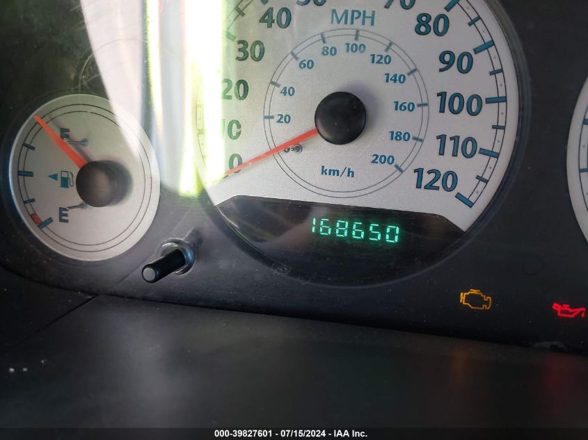 2005 Chrysler Town & Country Lx VIN: 2C4GP44R55R558756 Lot: 39827601